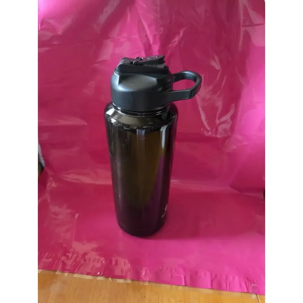 Manna 40 Oz. Jumbo Stainless Steel Black Water Bottle